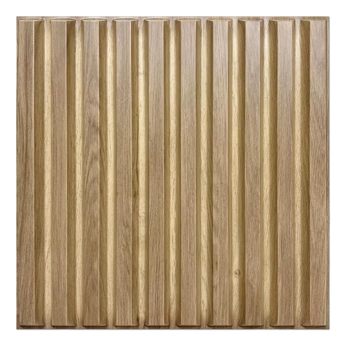 20pcs Panel Decorativo De Pvc 3d Con Veta De Madera 50x50 Cm