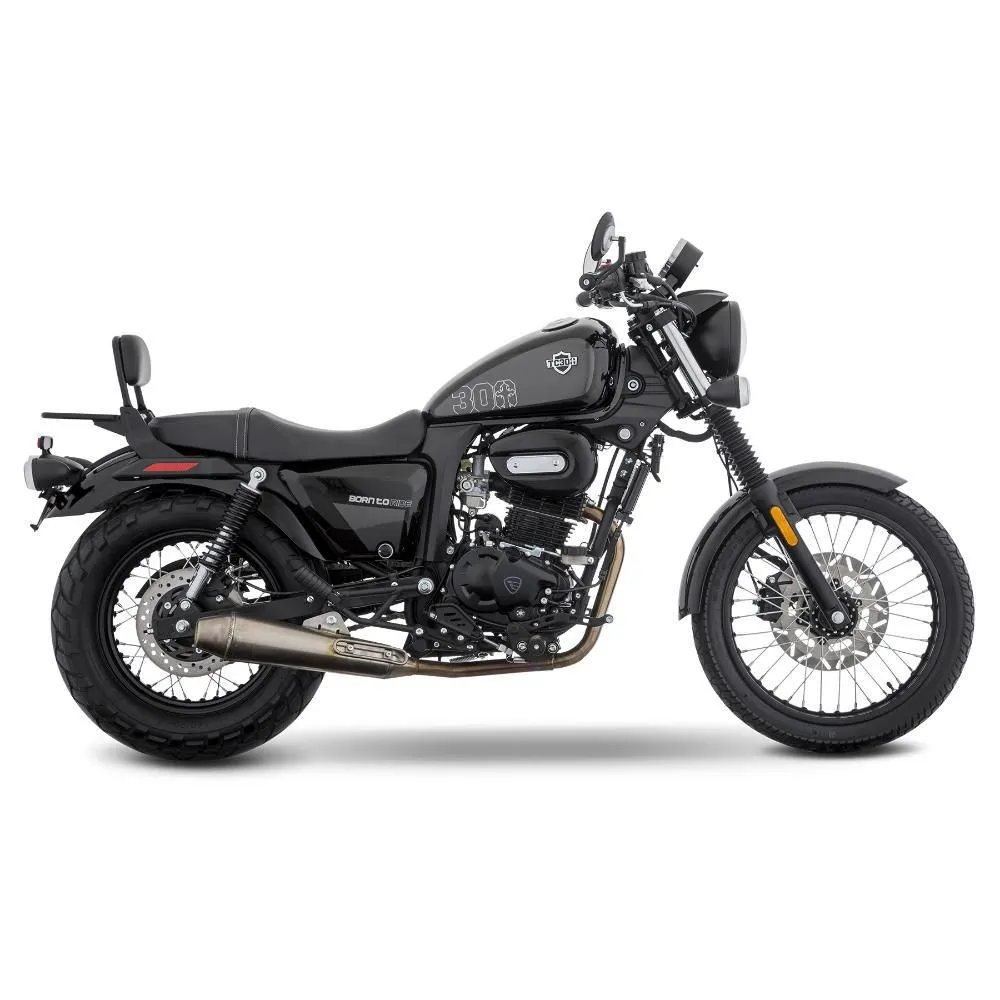 Motocicleta Chopper Italika TC 300 Negra