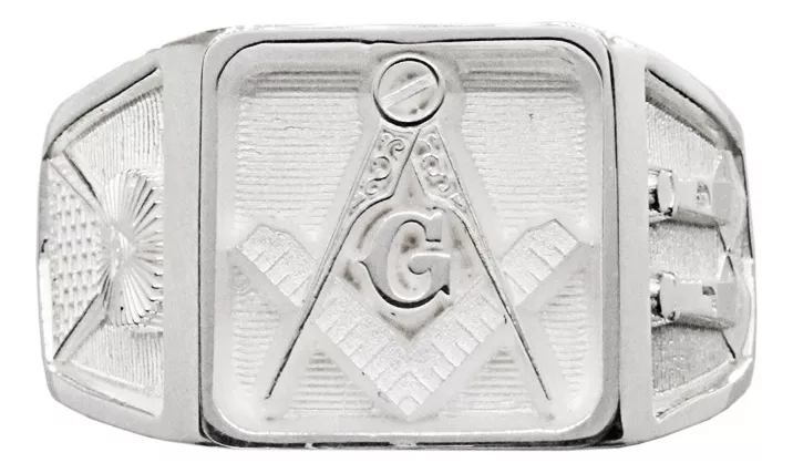 Anillo De Los Masones En Plata Ley.925