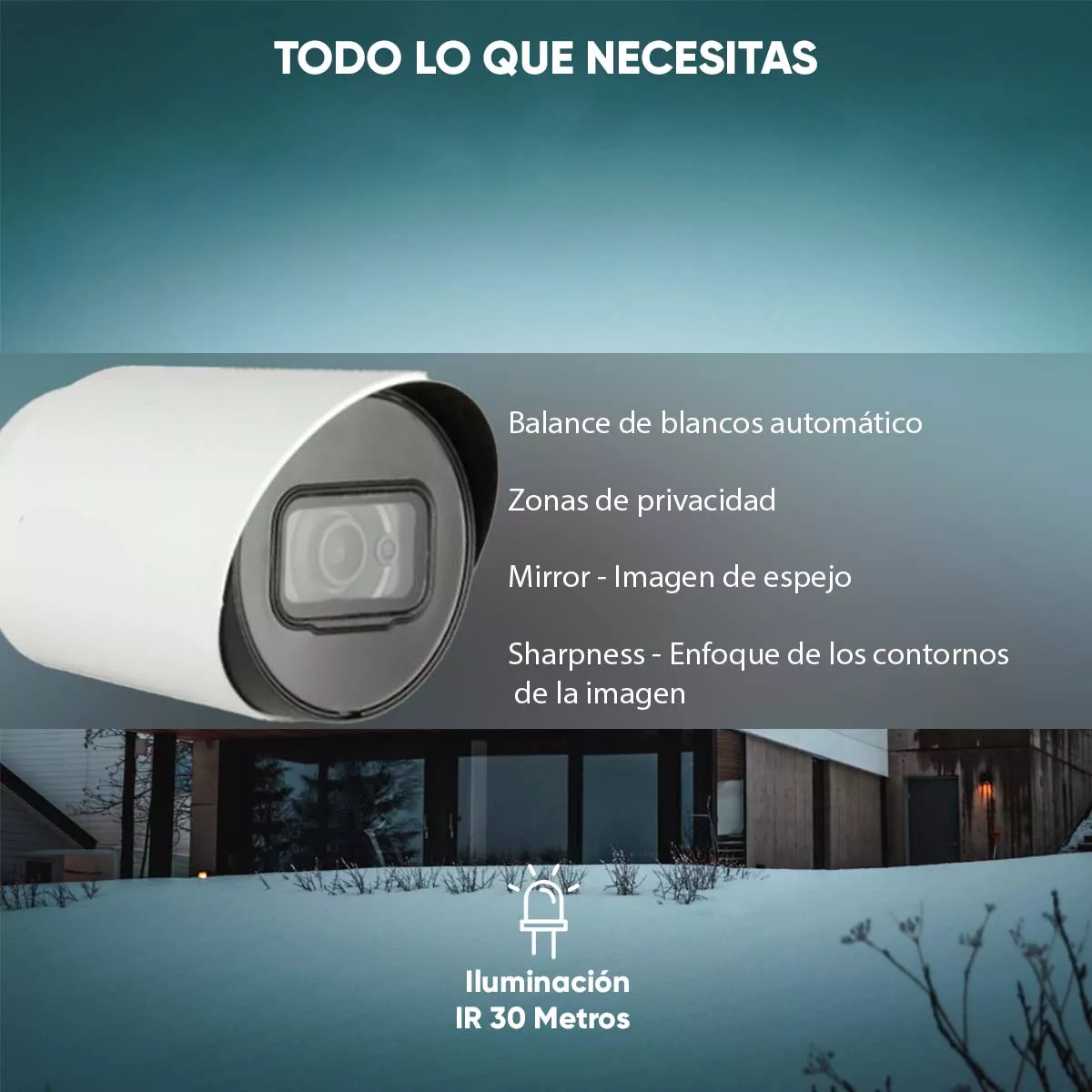 Dahua Cámara Bullet Hfw1200ta28 Hdcvi 1080p Lente 2.8 Mm 103 Grados De Apertura Ir Inteligente De Hasta 30 Mts Protección Ip67 Micrófono Integrado Metálica Estilo Bala