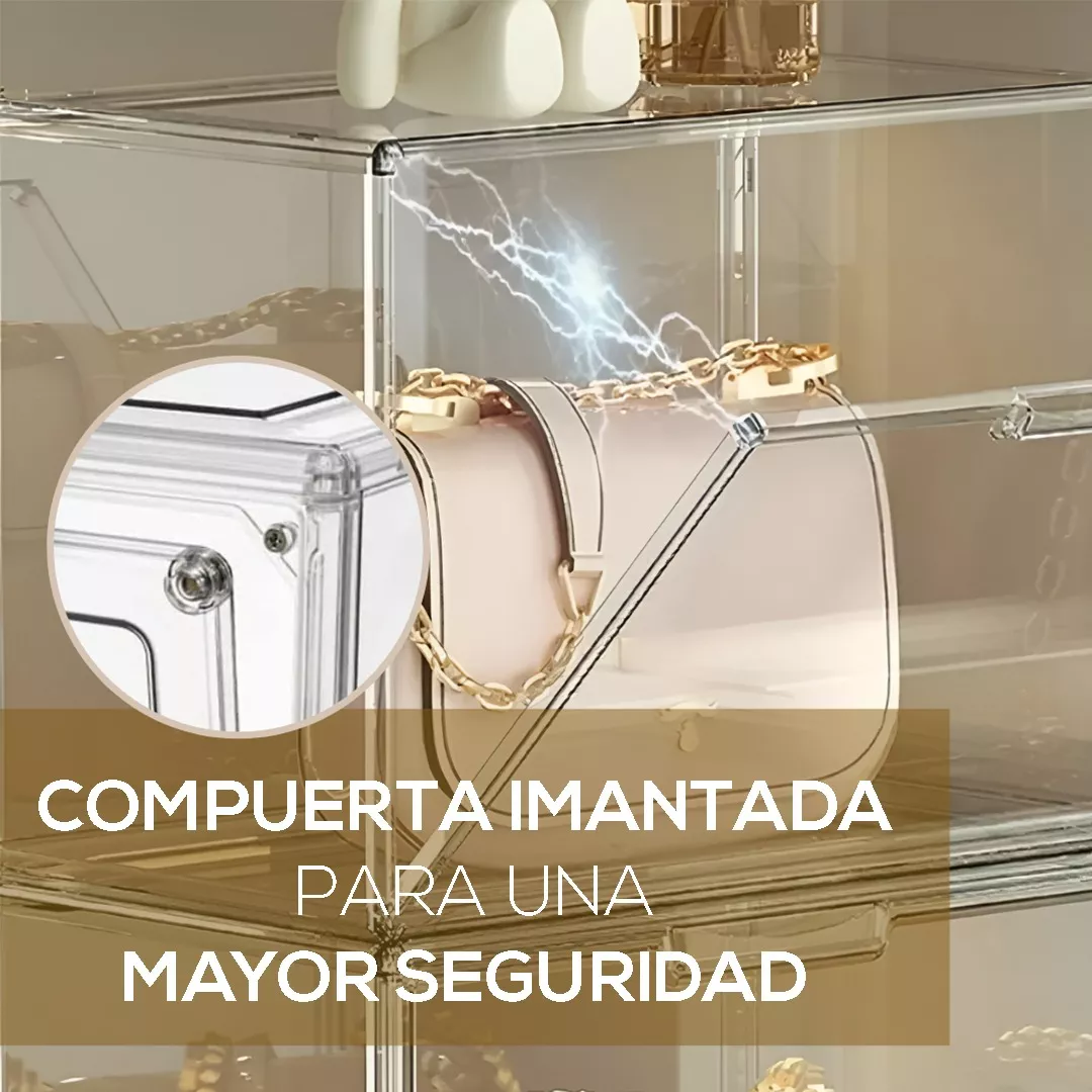Caja De Acrilico Premium Para Tenis Sneakerbox Cajas Apilables Con Puerta Con Iman Fasilyt