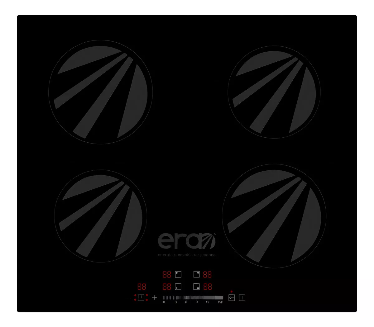 Parrilla eléctrica ERA LIRA-4-60 negra 127V