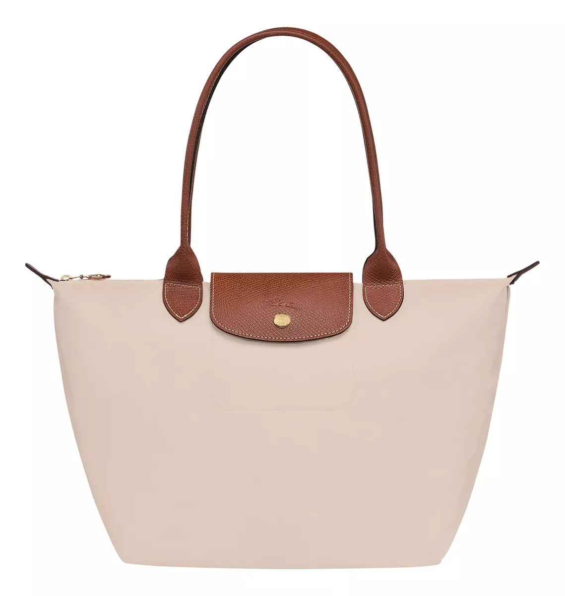 Bolso Tote Clásico Longchamp Blanco Noble Y Elegante