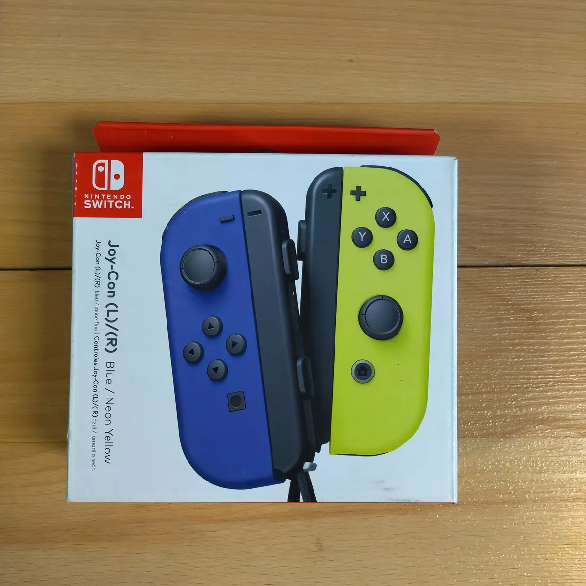 Control joystick inalámbrico Nintendo Switch Joy-Con (L)/(R) LED RGB azul/amarillo neón