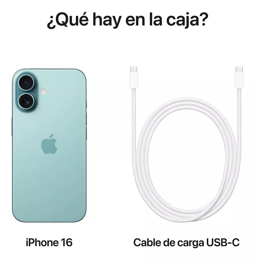 Apple iPhone 16 (256 GB)-Verde azulado