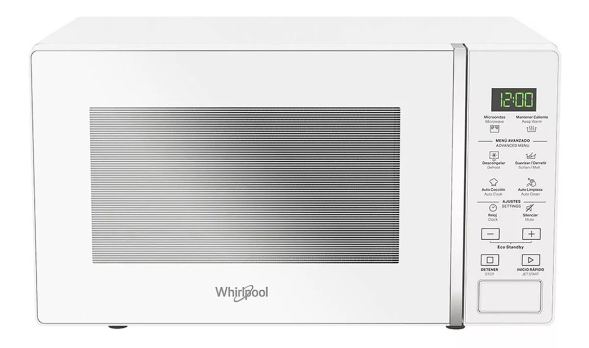 Horno de Microondas Whirlpool WM1807D Plata 0.7 ft3 20L 120V Electrico De Mesa Plato Estante