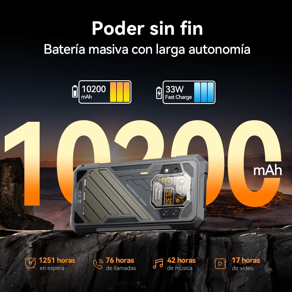 Cubot Kingkong X 5g Dual Sim 256 Gb Negro 16 Gb Ram Android 14