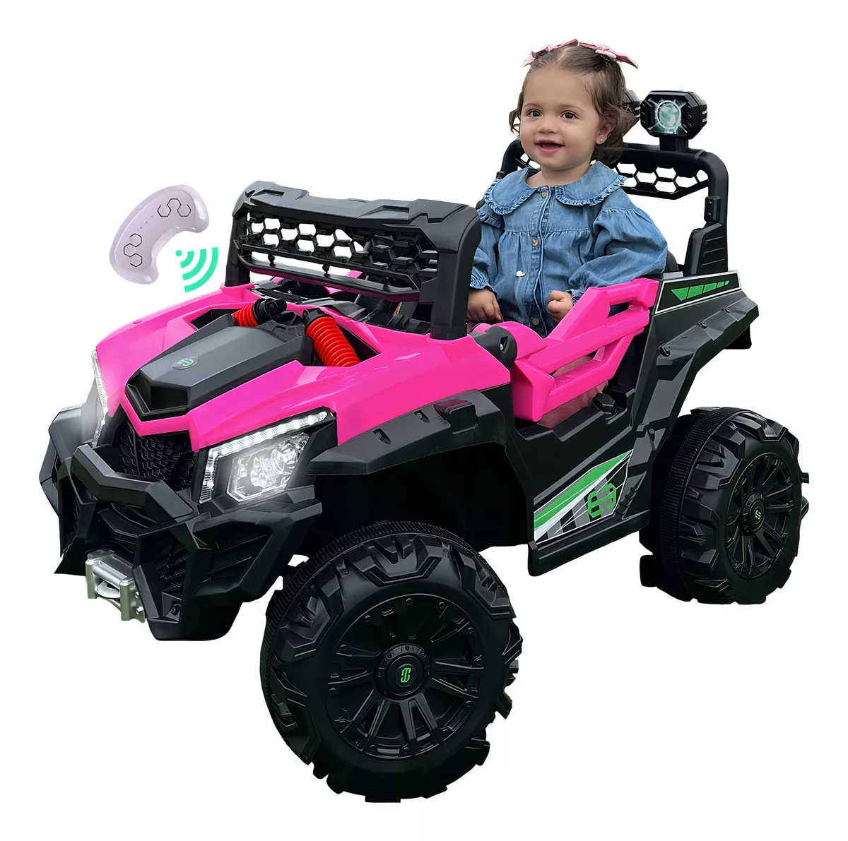 Montable El&eacute;ctrico Enyz BCX-4 Camioneta Razer Jeep Con Control Remoto Asientos De Piel Bluetooth Bocinas Edades Infantil Ni&ntilde;as color Rosa 2 A 5 A&ntilde;os