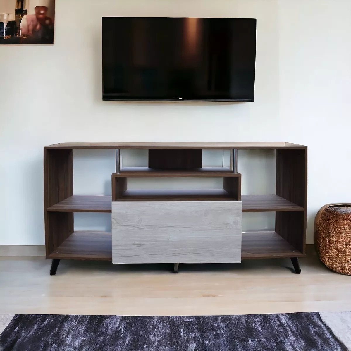 Centro De Entretenimiento Ibiza, Mueble Tv, 80 Alto, Hogare