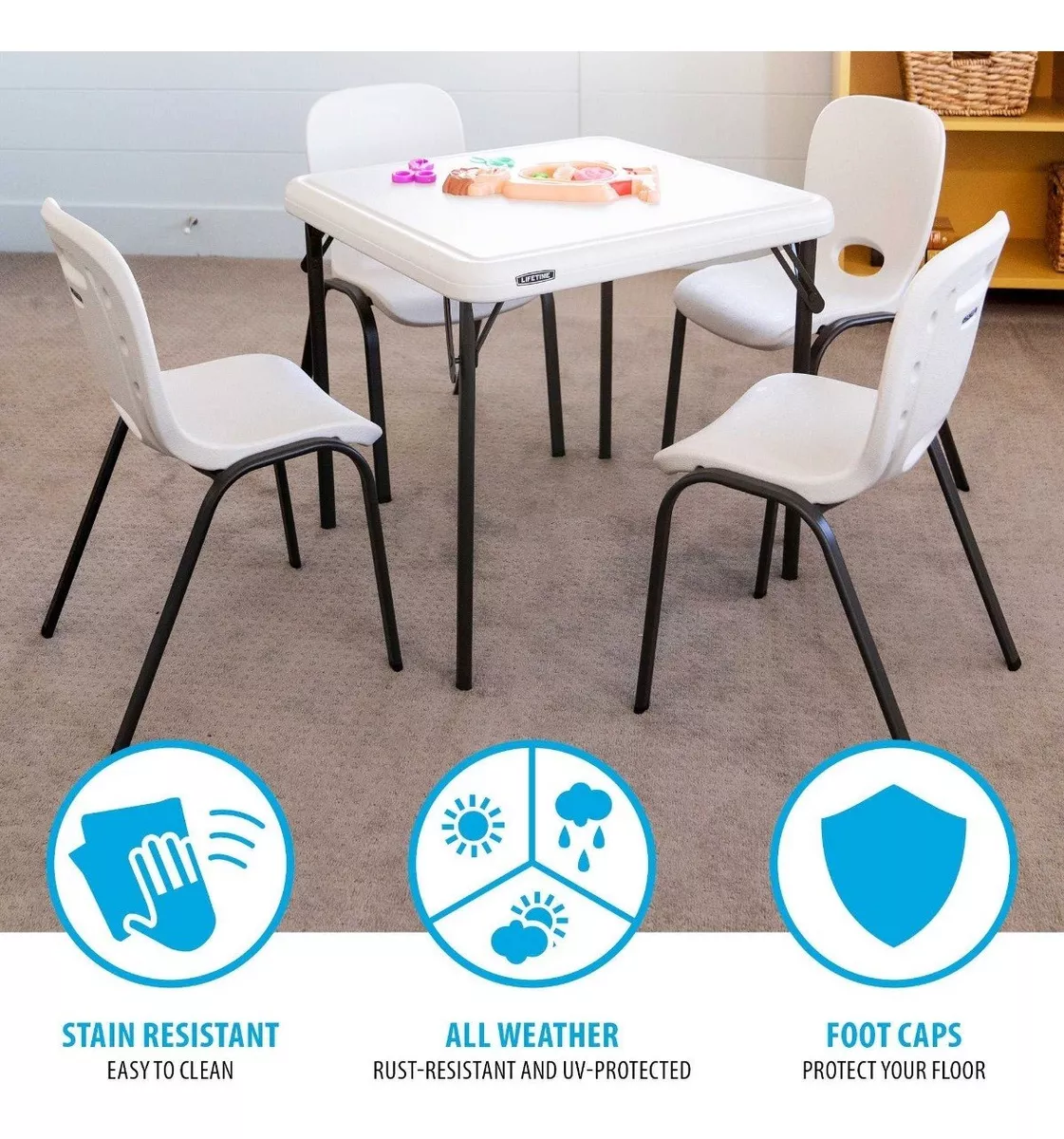 Set/Combo 4 Sillas Infantiles Lifetime