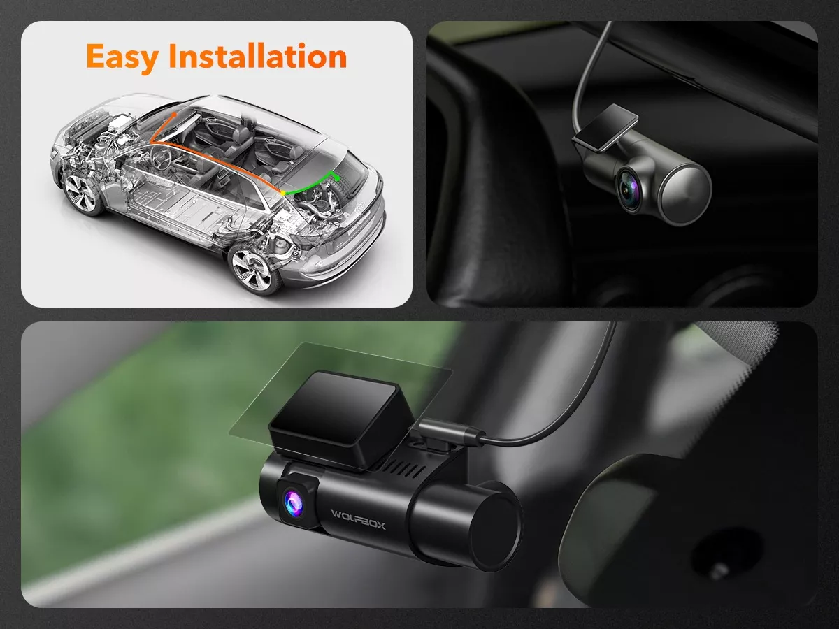 4k Cámara Para Auto 3 Channel Dashcam Con Wifi Gps Free 32gb