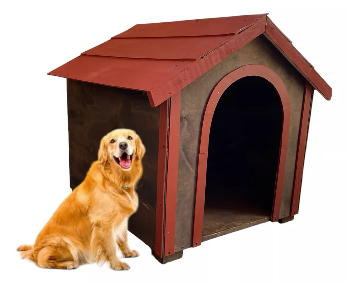 Casa Para Perro Grande 95cm X 90cm X 80cm Incluye Nombre