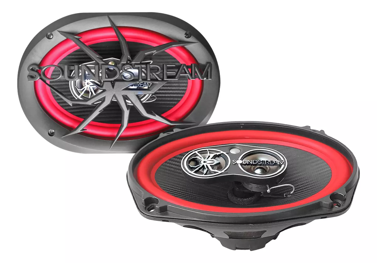 Soundstream Bocina 6x9 Pulgadas Full Range 4 V&iacute;as color Rojo