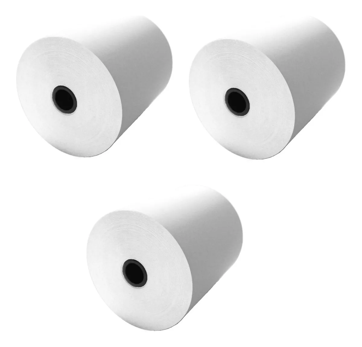 10 Rollos 57x40 mm 57x20 mts para Impresoras Clip Total Point Smart TPV Punto de Venta color Blanco impresi&oacute;n color negro INKO