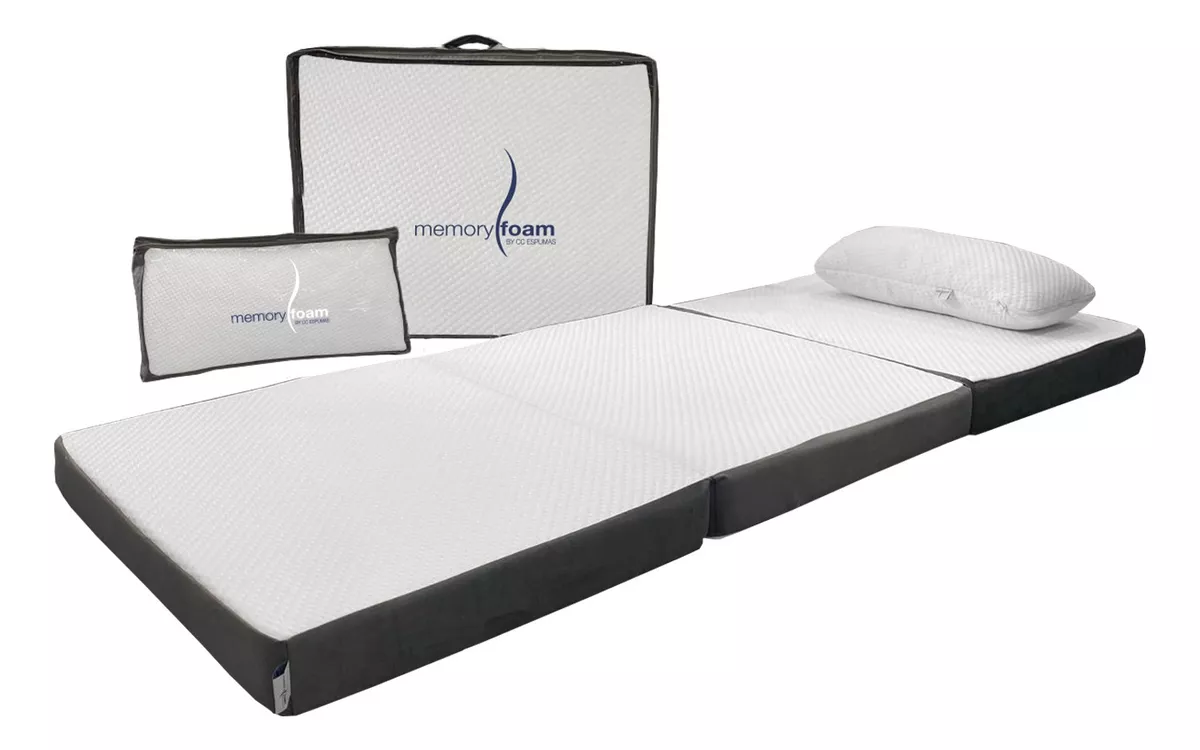 paquete De Colchón Plegable Con Maleta + Almohada Estándar