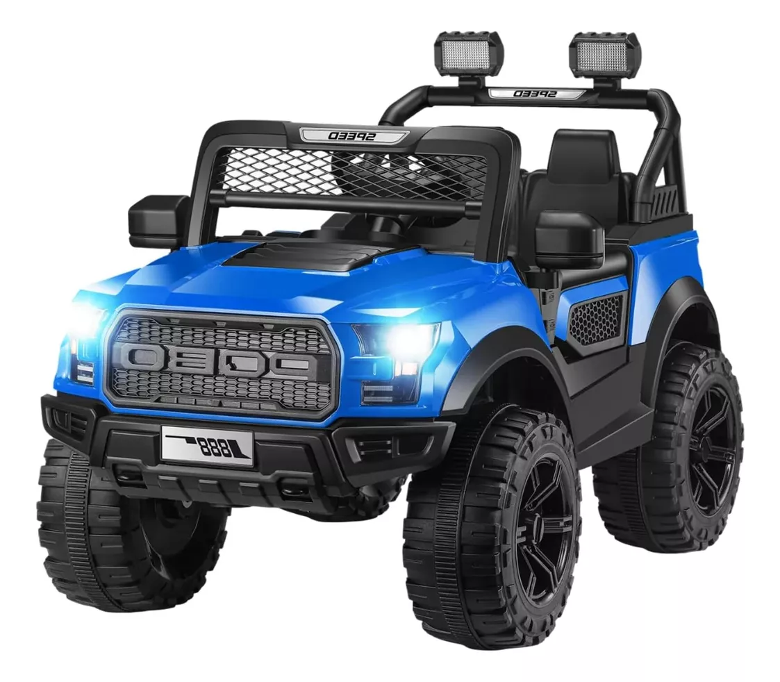 Camioneta Montable Lobo C/luz Y Sonido 12v C/Control Remoto