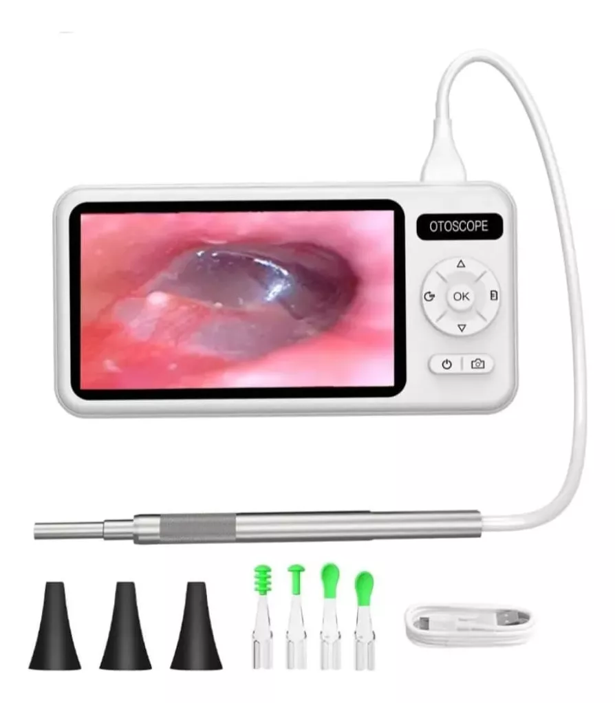 Otoscopio Digital Profesional Con Monitor Hd 4.5 +accesorios