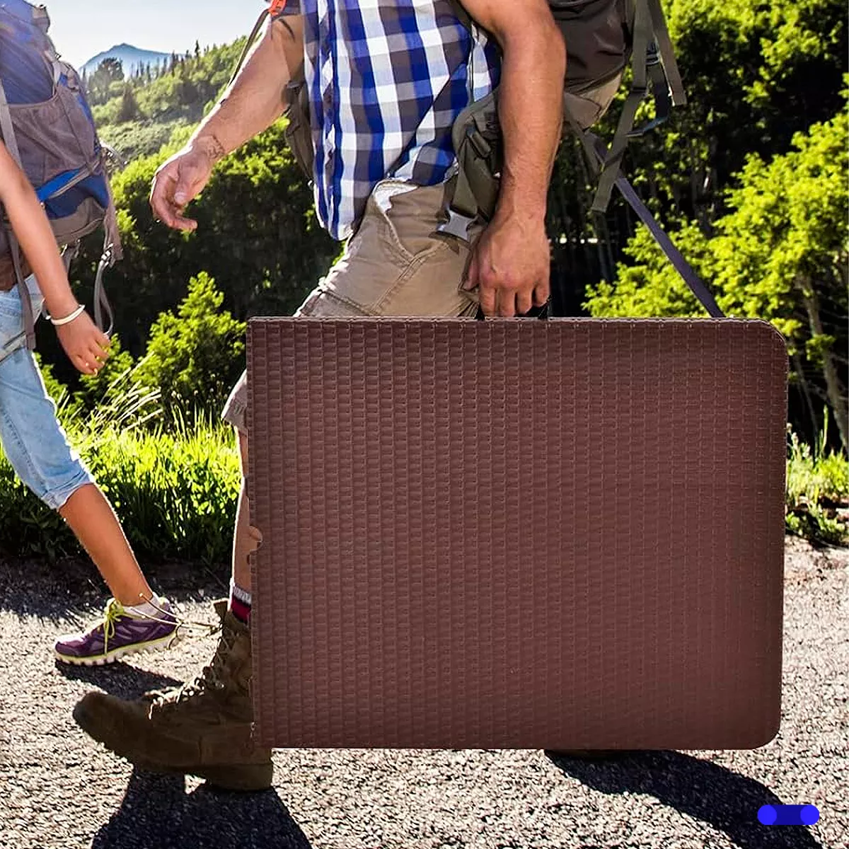 Mesa Plegable De Plástico 1.80 Metros Ratán resistente al desgaste
