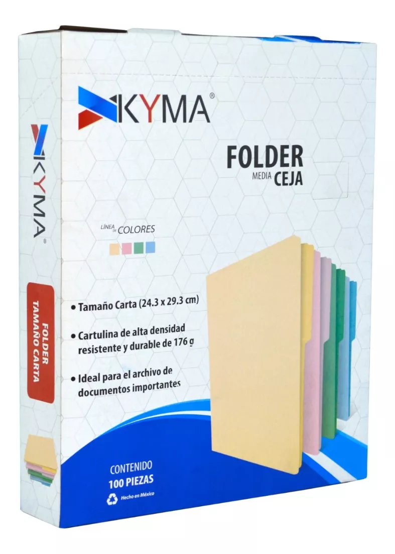 Folder Porta Papeles Tama&ntilde;o Carta U Oficio Crema 200 Piezas