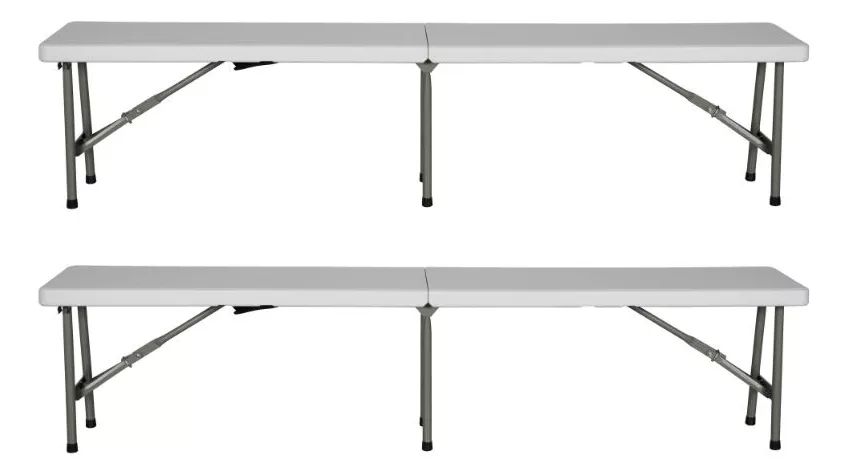 Banca Silla Gradas Pl&aacute;stico Plegable Portatil 1.8m-Amulay