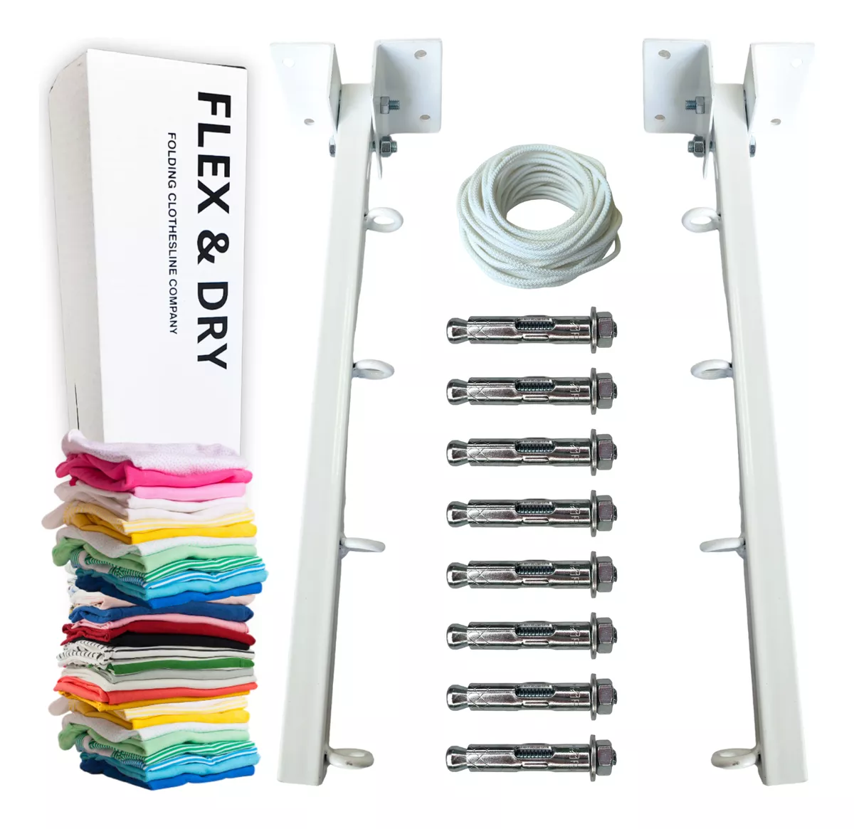 Tendederos Plegables Retractil Ropa Plegable Reforzado Metal