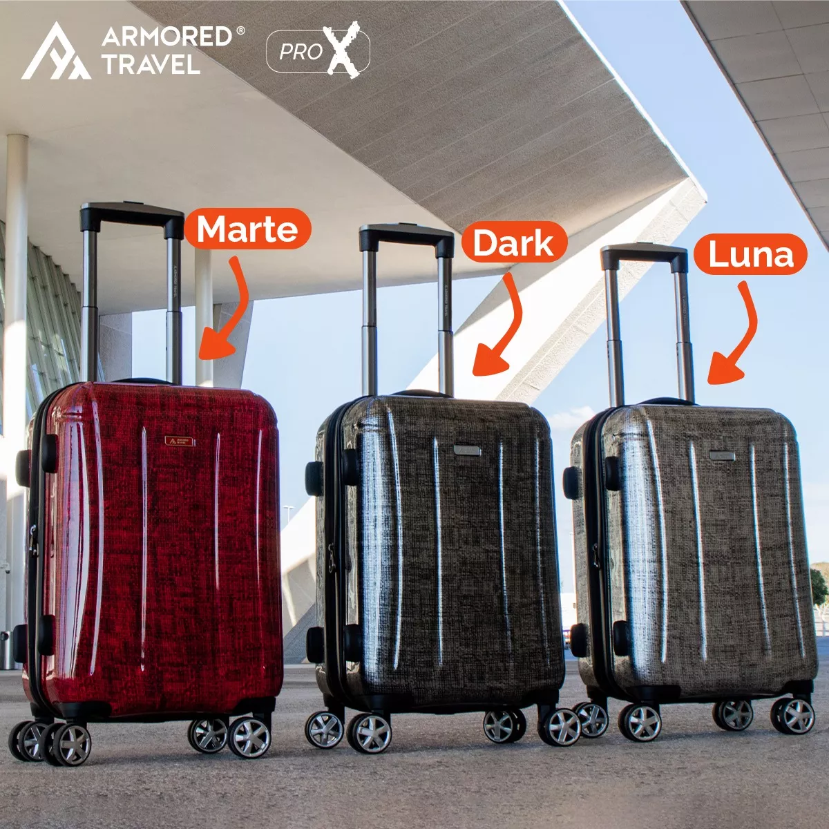 Maleta Viaje Carry On 20p 10 Kg Expandible Candado Tsa Pro-x