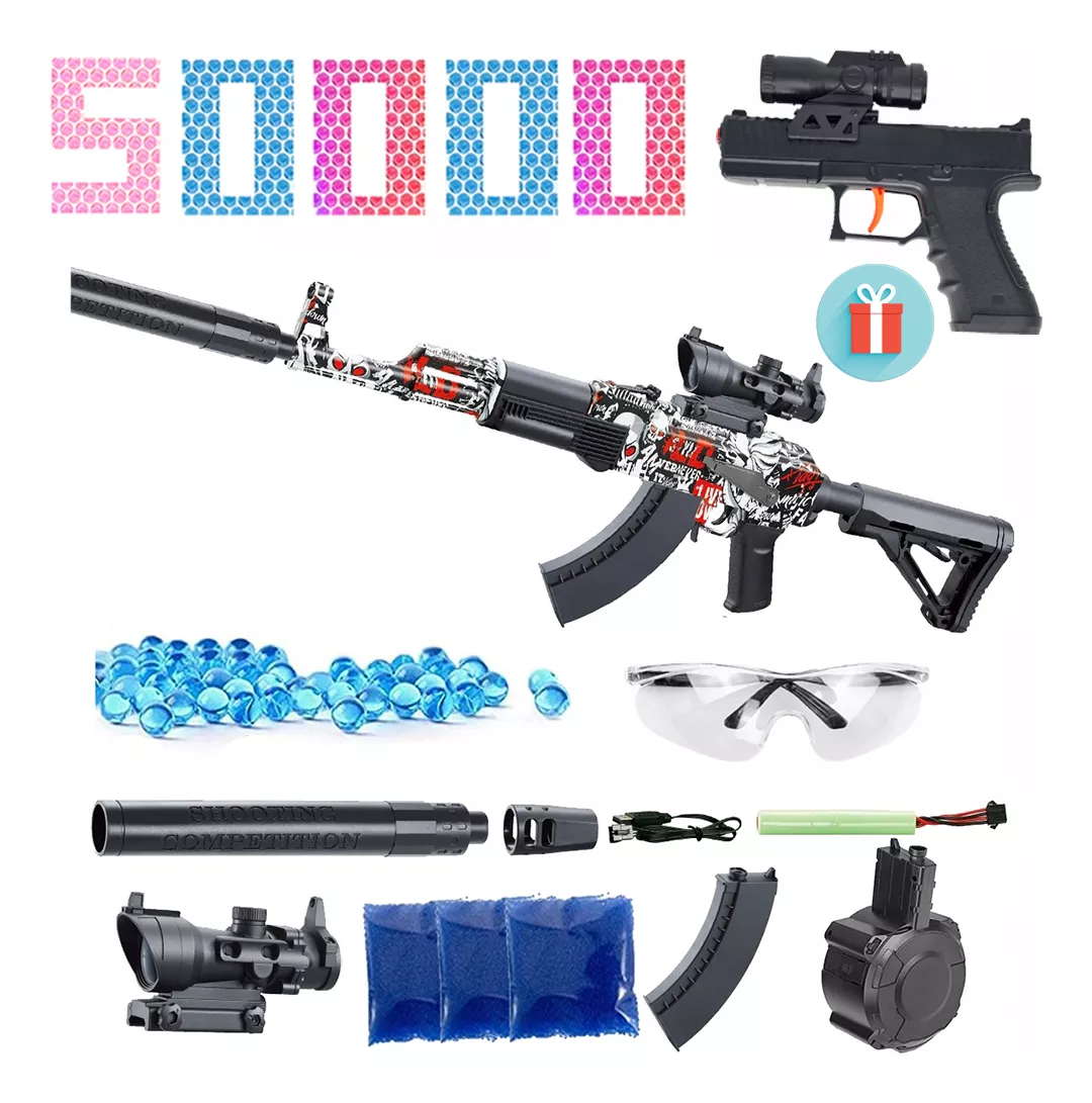 Pistola De Juguete Infantil De Bola De Hidrogel Ak74m 105cm