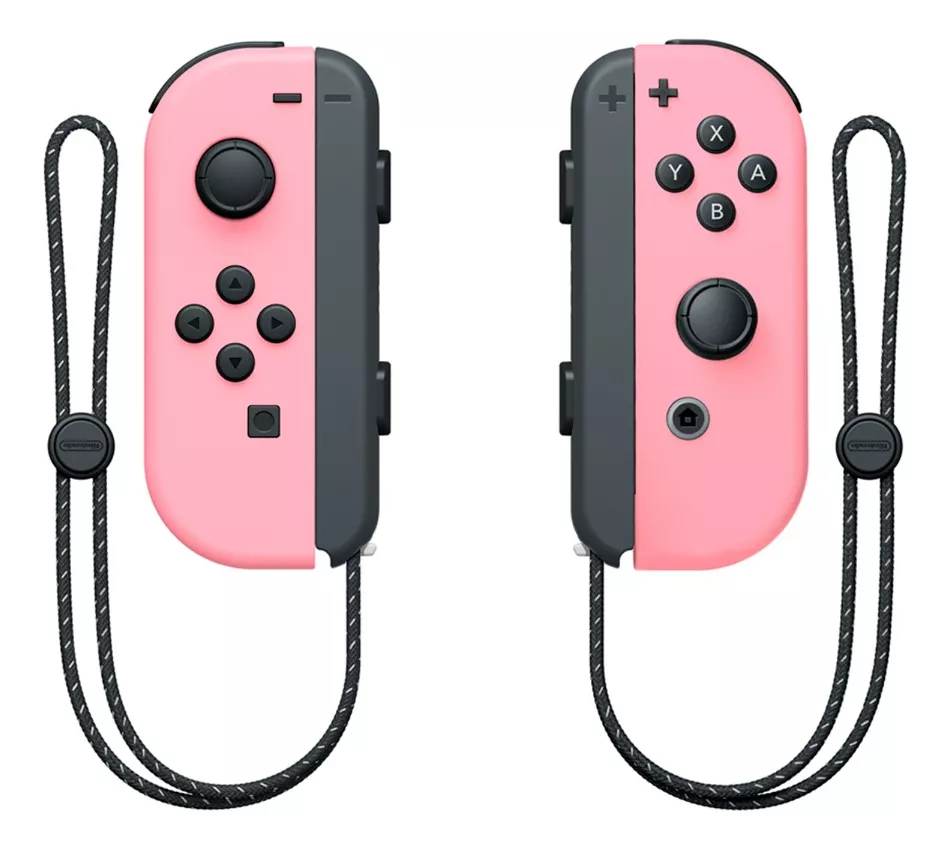 Control Joystick inalámbrico Nintendo Switch Joy Con (L)/(R) LED RGB Rosa Pálido 2 Unidades