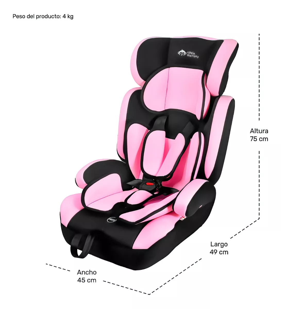Autoasiento Silla Seguridad Niño 9 M A 12 Años Ece R44/04