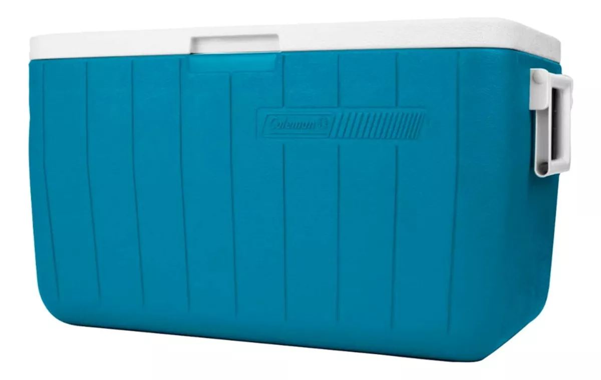 Combo Cooler Coleman Hieleras 48qt, 9qt Y 1gal, Azul/blanco