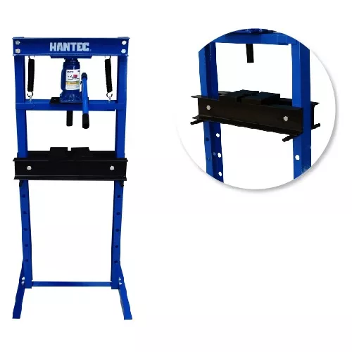 Prensa Hidráulica 12 Ton + Gato Hidráulico 2 Ton Con Estuche