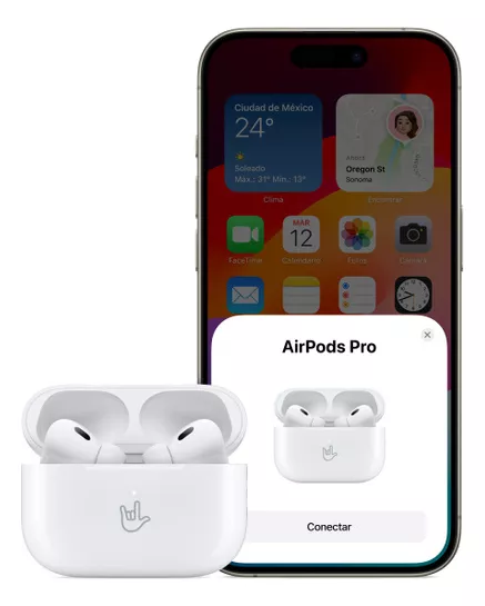 Apple AirPods Pro 2 Generacion iPhone Y Android Cancelación (Reacondicionado)
