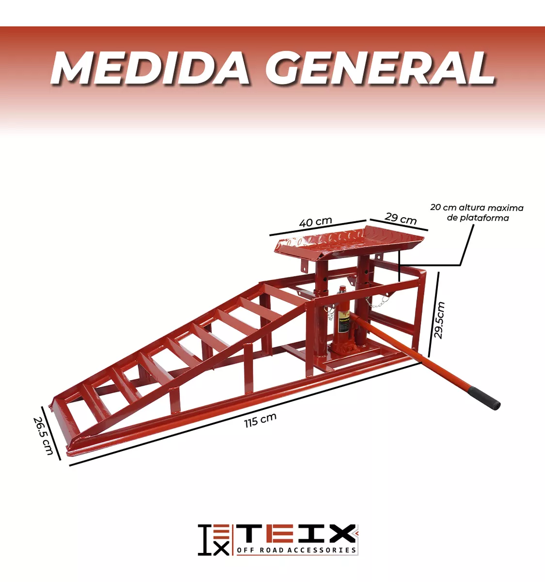 Rampa Hidráulica Para Servicio De Carro 2 Ton