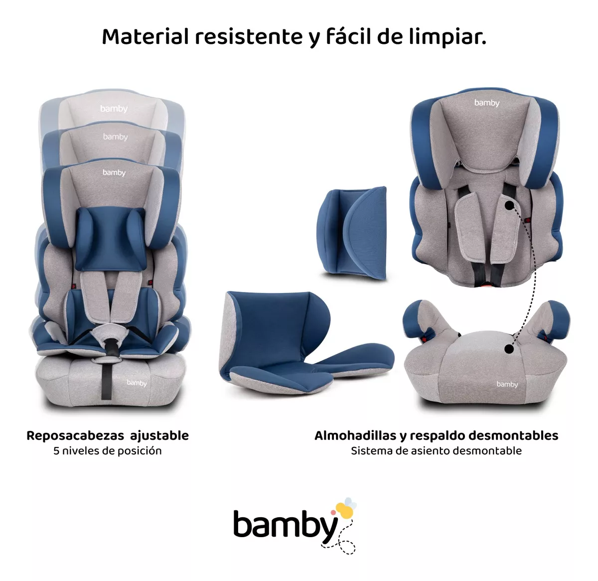 Autoasiento Para Carro Silla De Bebe Seguridad 9m A 11 Años