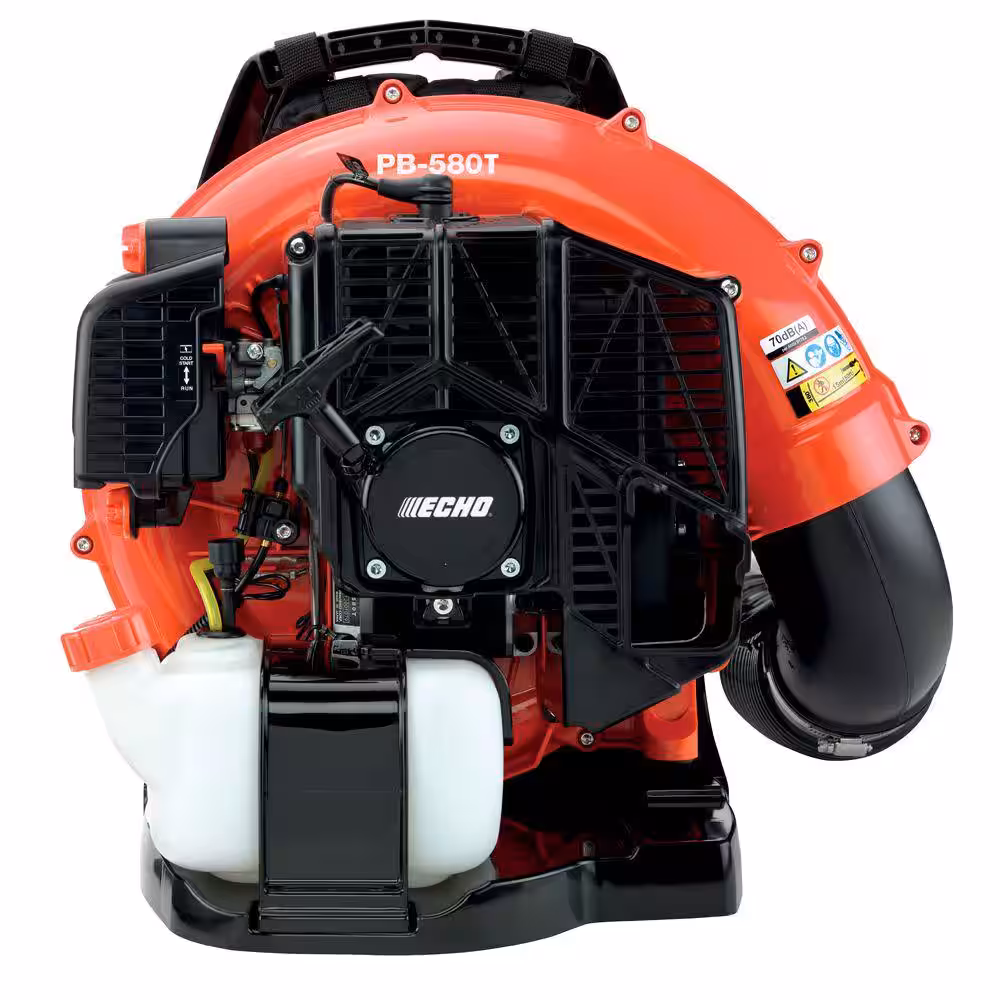 ECHO 216 MPH 517 CFM 58.2cc Gas Mochila de 2 tiempos Soplador de hojas con acelerador de tubo PB-580T