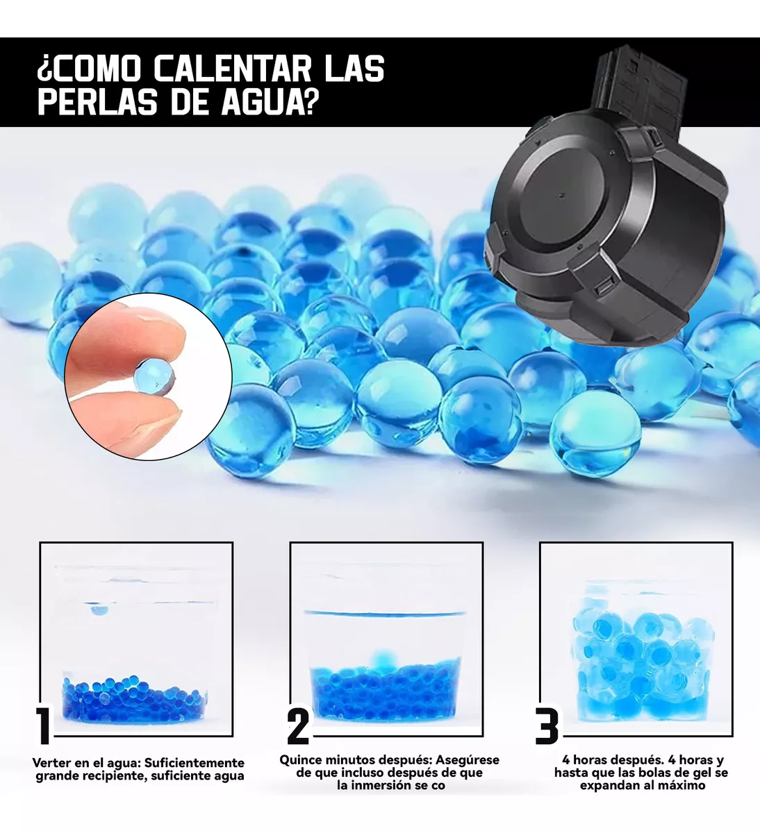 Pistola De Juguete De Hidrogel Eléctrica Regalo Para Niños