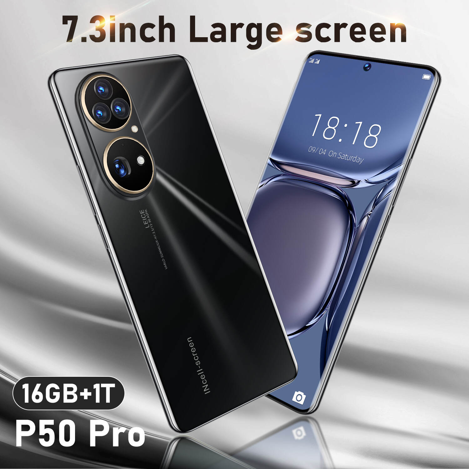 P50 Pro 5G Android 10.0 smartphone 16G+1TB Teléfono 7.3 Pulgadas P50 Pro Teléfono