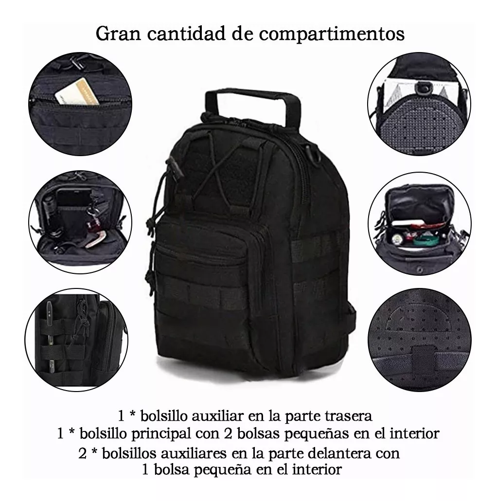 Mochila Táctica Multifunción Mochila Cuerpo Cruzada Campismo