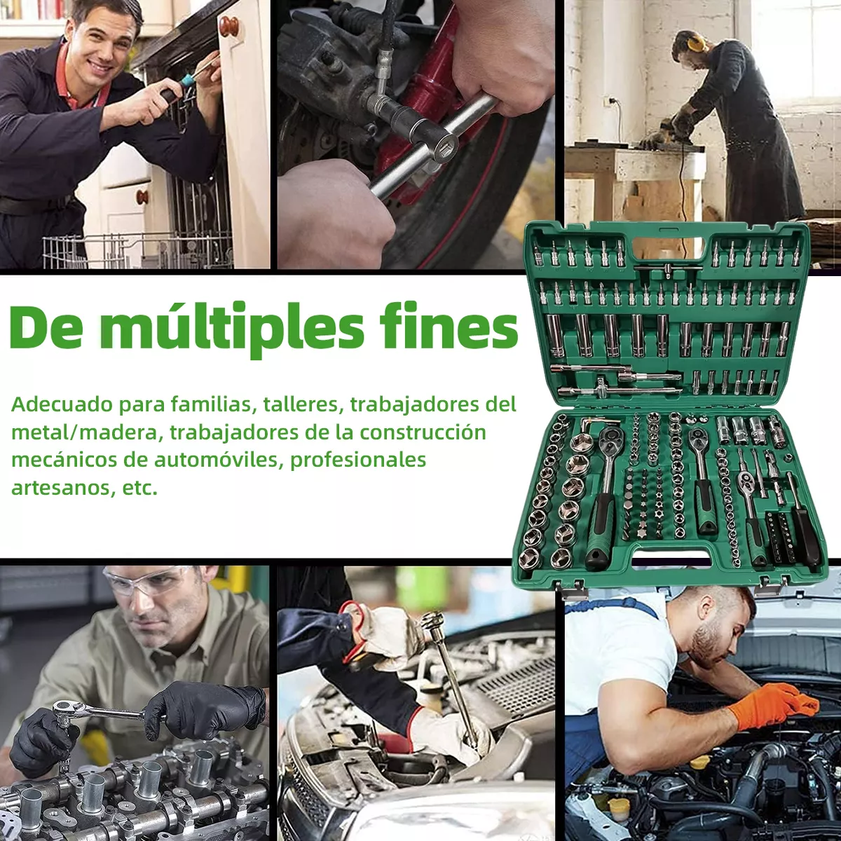 Juego De Herramientas Mecánicas Autocle Dados De Auto 172pcs