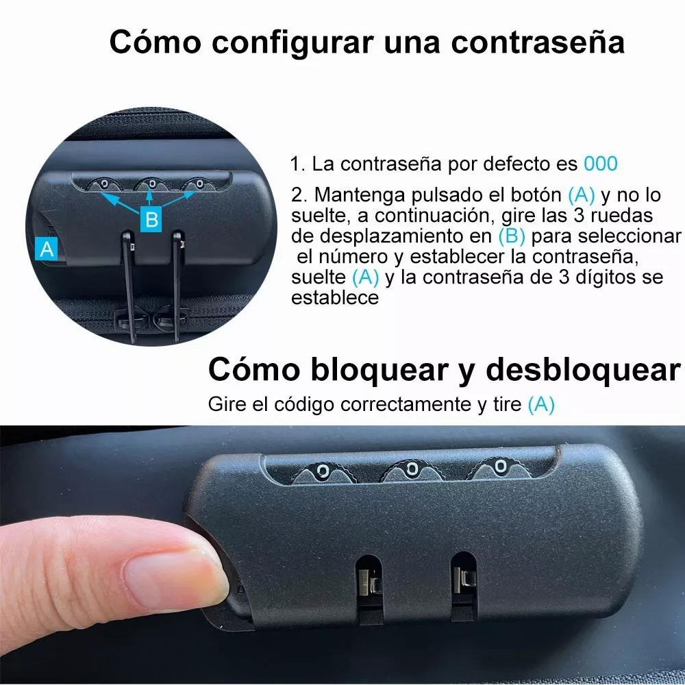 Mochila Cruzada Antirrobo Impermeable Para Hombre