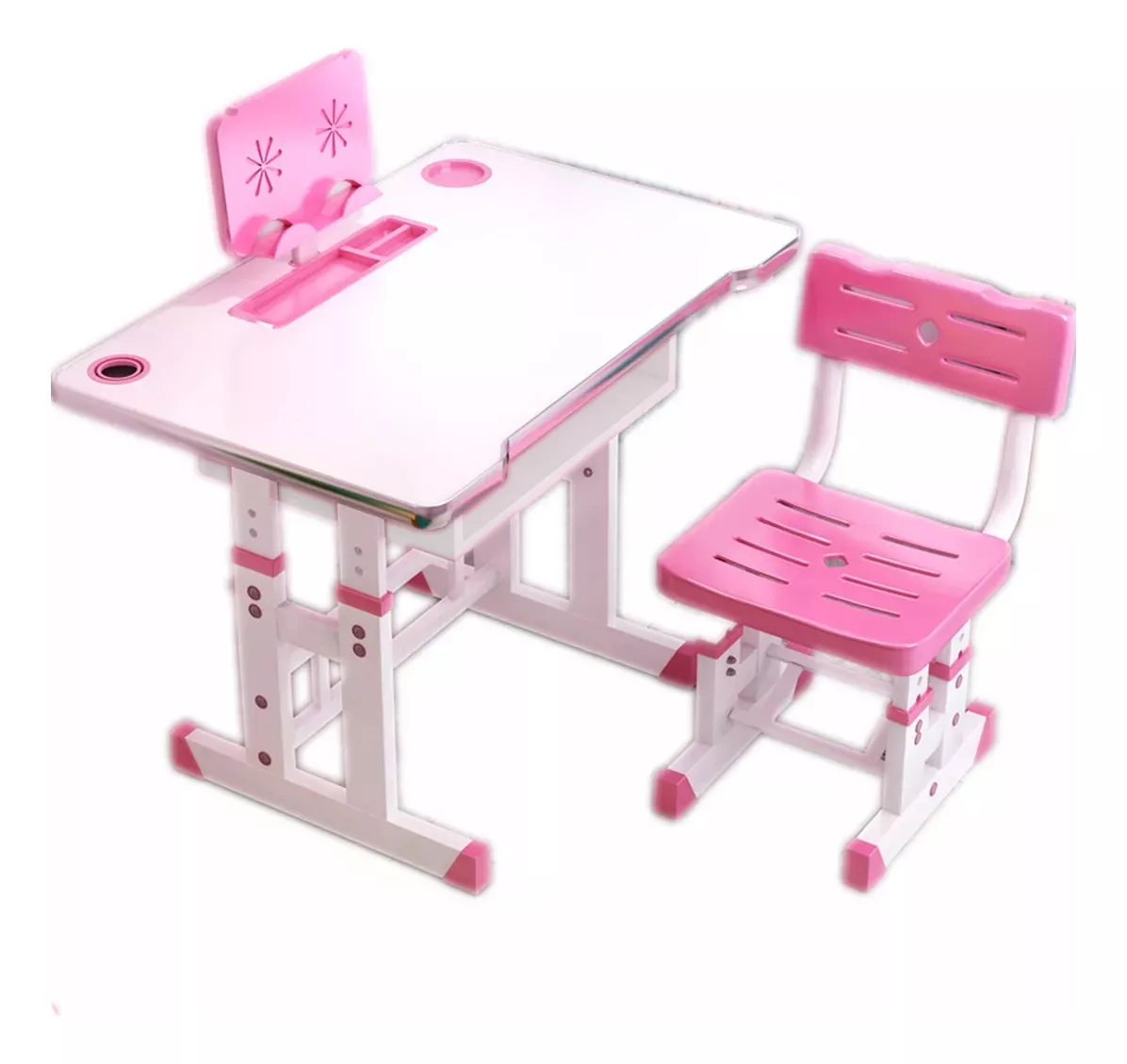 Escritorio Y Silla Para Ni&ntilde;os De Altura Ajustable Juego