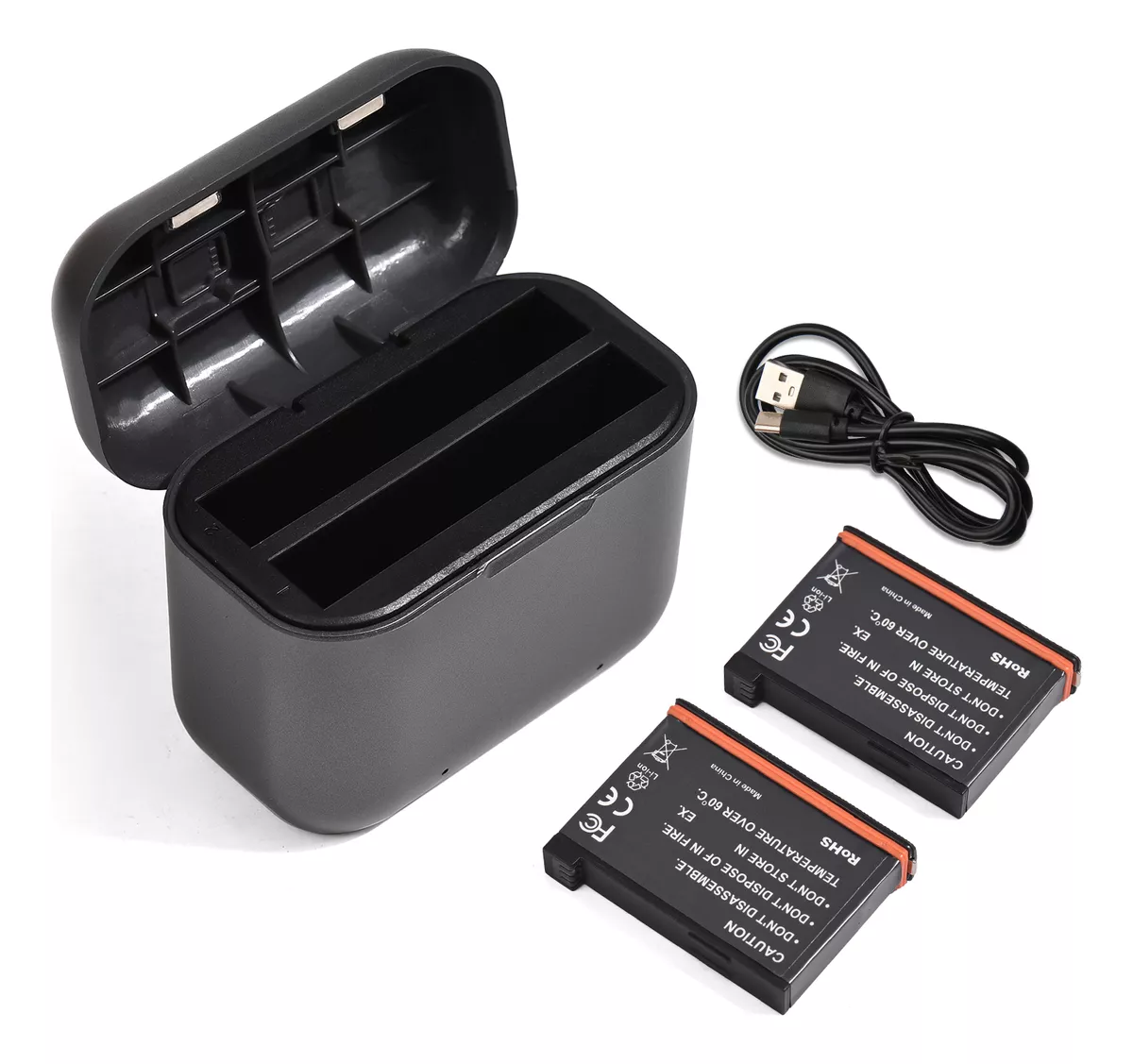 Cargador De Bater&iacute;a Con 2 Bater&iacute;as Para Insta360 X3 X2
