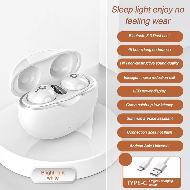 Mini Auriculares Bluetooth Inal&aacute;mbricos Verdaderamente Invisibles, Largo Tiempo De Uso, Apariencia Exquisita, Adecuados Para Deportes De Fitness, Juegos Y Diversas Ocasiones, Con Efecto Bt 5.3