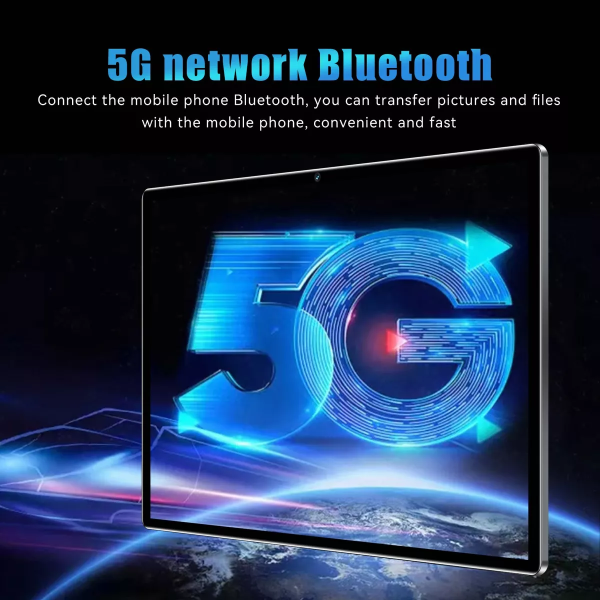 10.1'' Android 13 Tablet 12+256gb Con Teclado Funda 5g Wifi