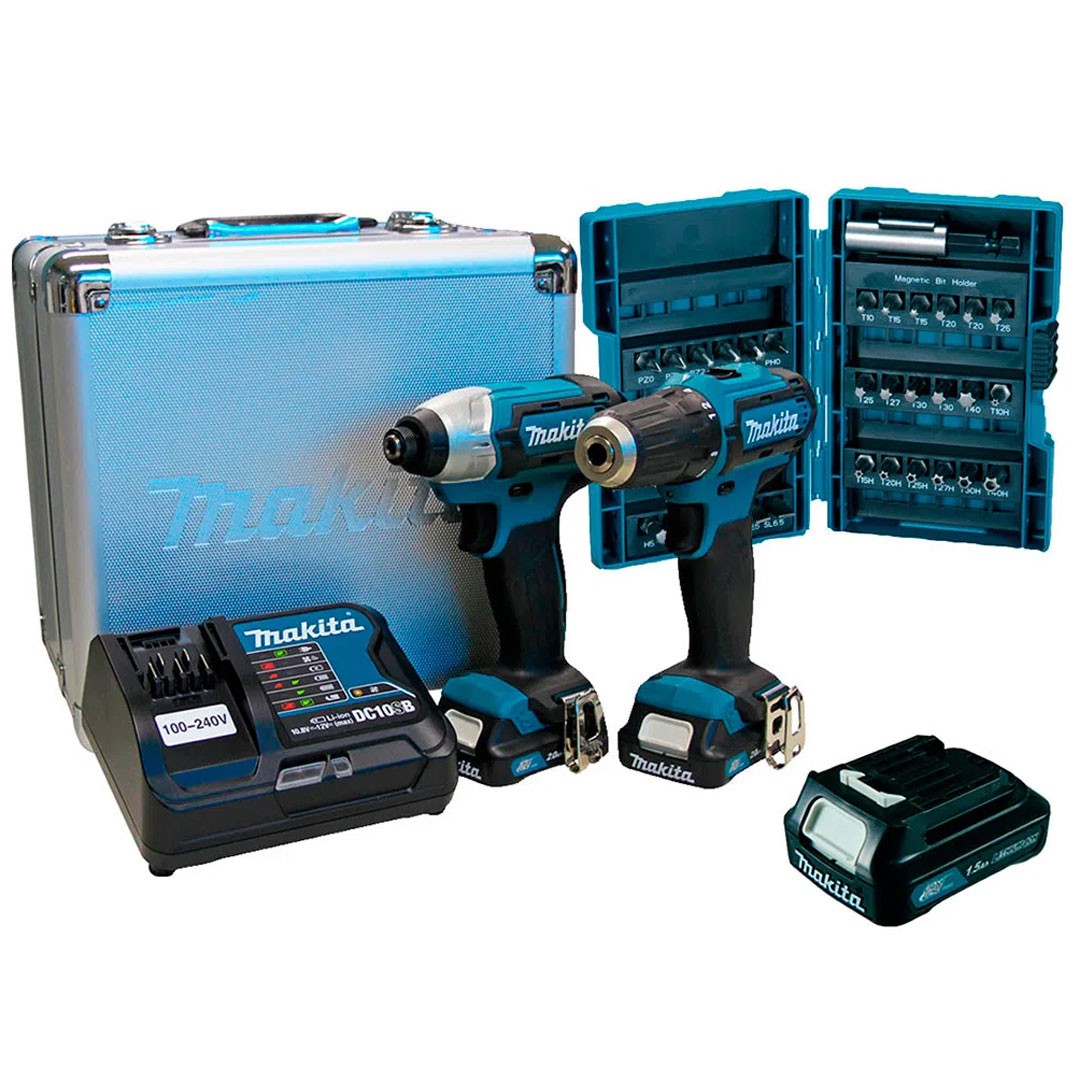 lcxfb-kit combinado de taladro y destornillador Batería de 12 V CXT MAKITA CLX228SAX-P