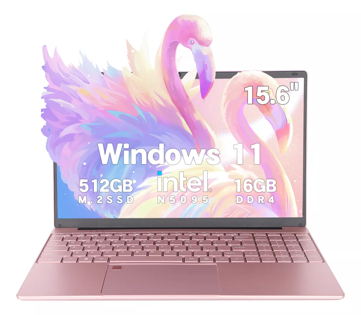 Laptop Mujer 15.6'' Intel Celeron N5095 16gb Ram 512gb Ssd