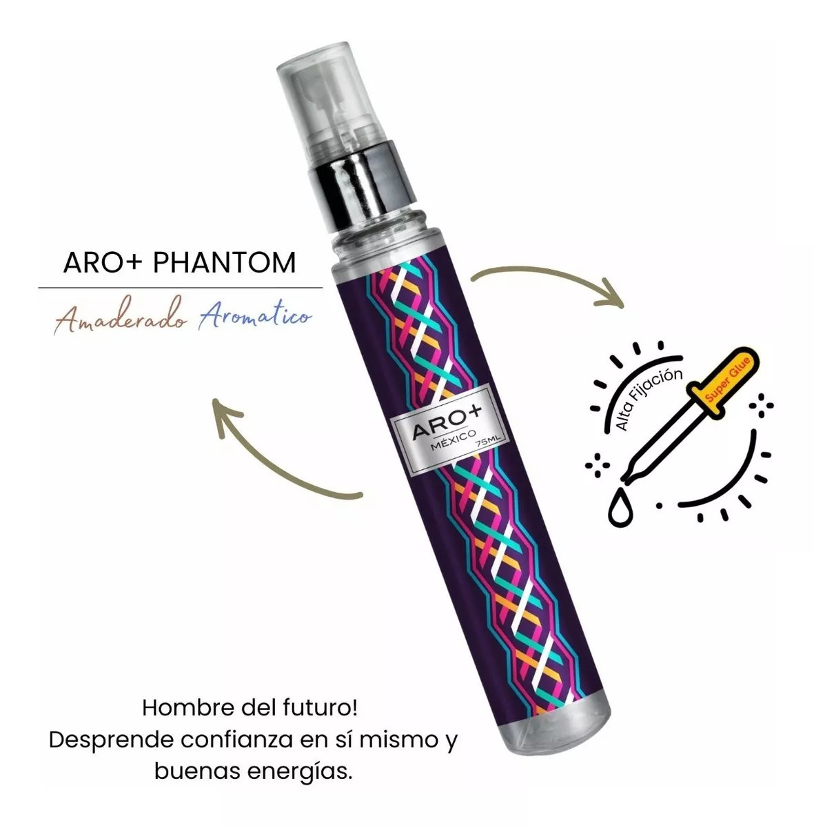 Perfume Caballero 75ml Aro+ Phantom Esencia Alta Fijaci&oacute;n