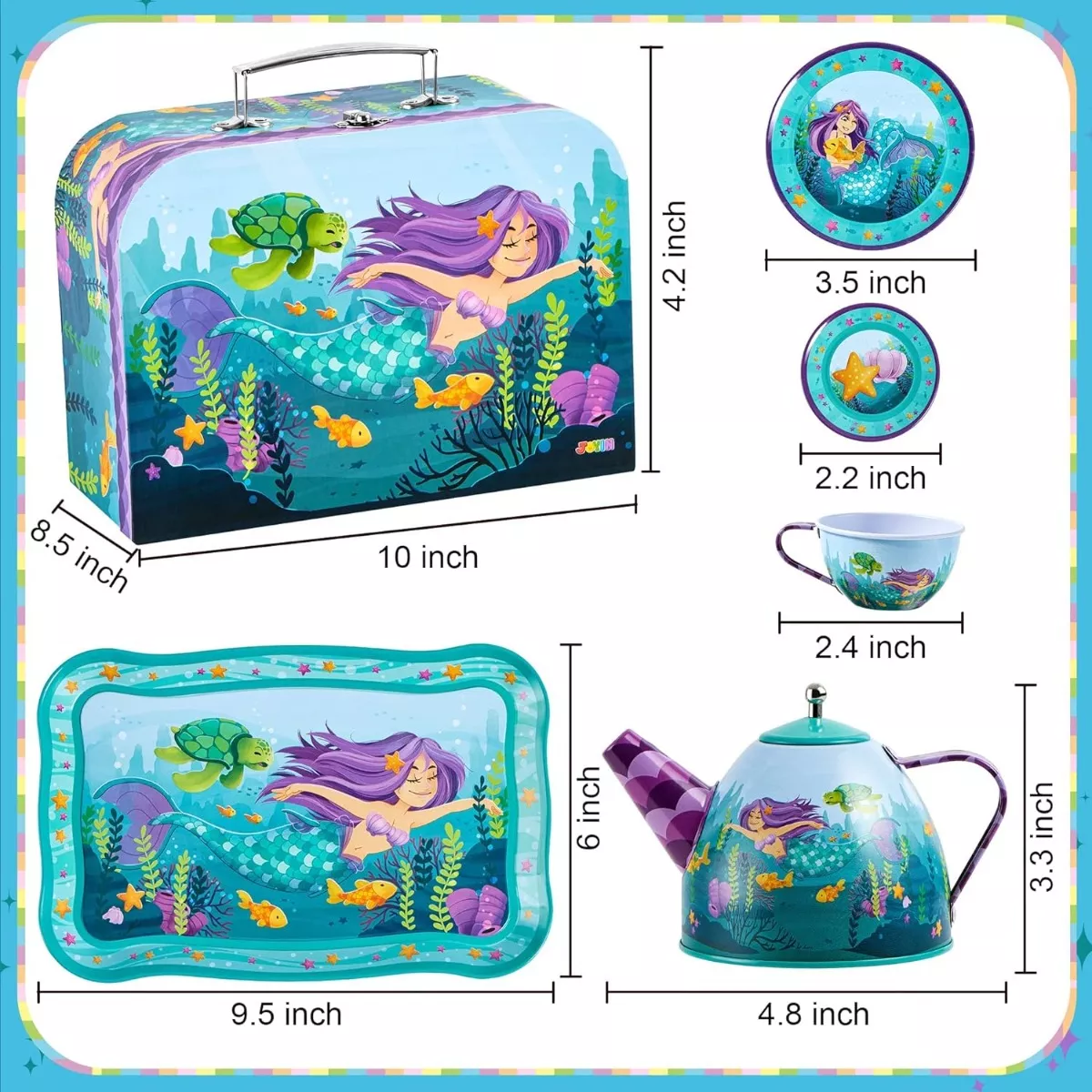 Juguete De Cocina Juego De Té Para Niños Tazas Con Postre