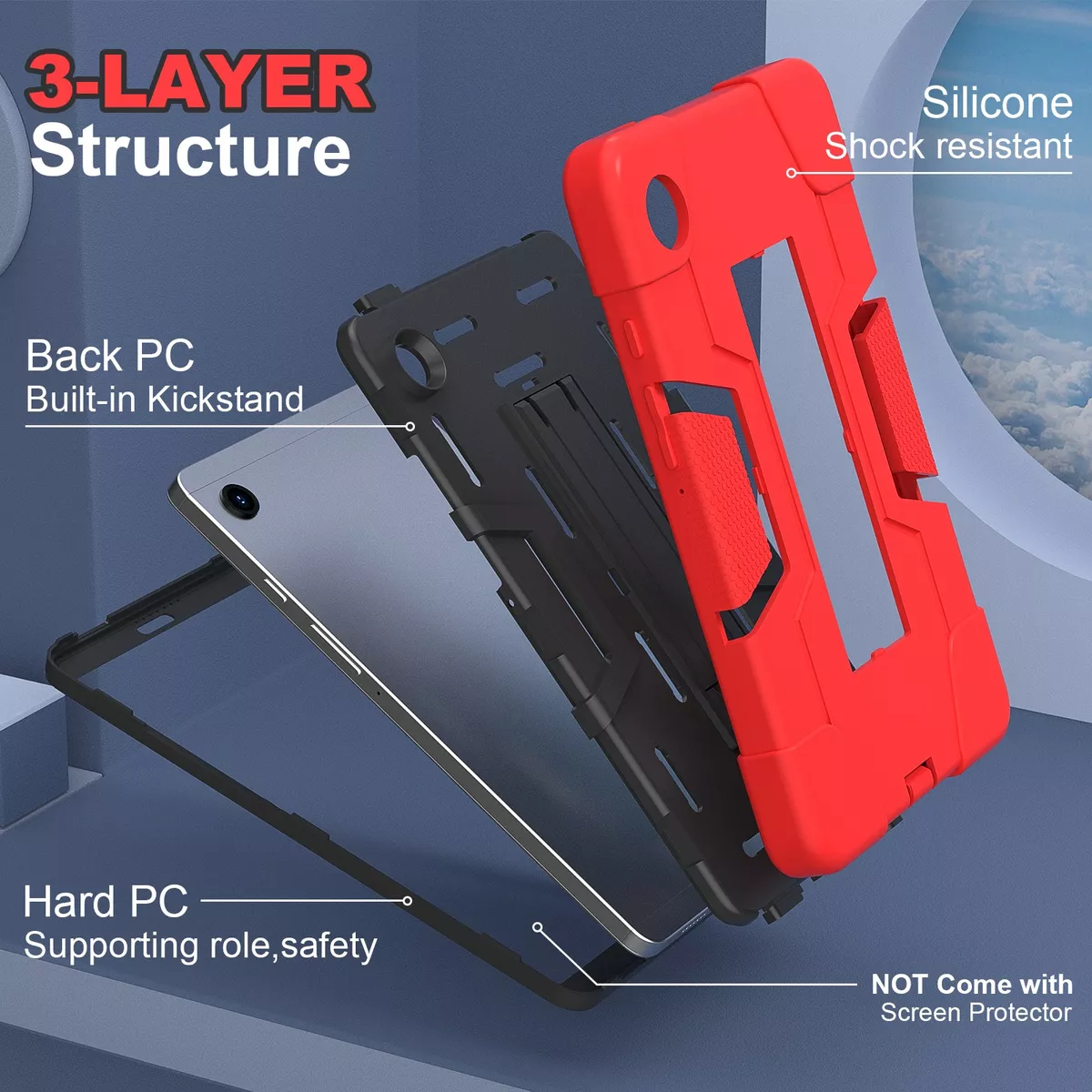Funda Para Samsung Galaxy Tab A9 8.7 Uso Rudo Sm-x110/x115