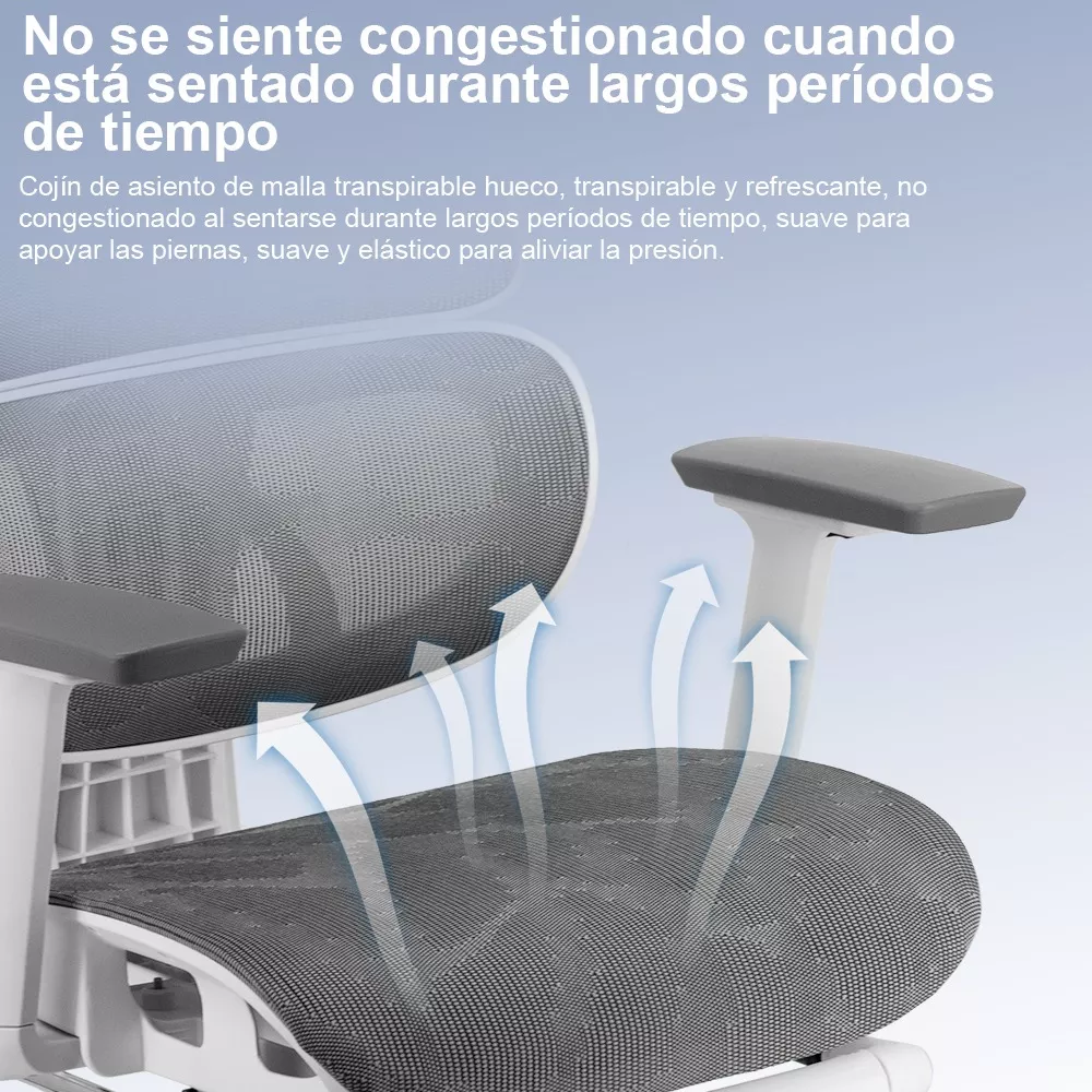 Silla Oficina Ergonómica Mesh Ejecutiva Ajustable Reclinable